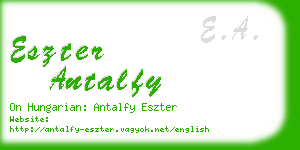 eszter antalfy business card